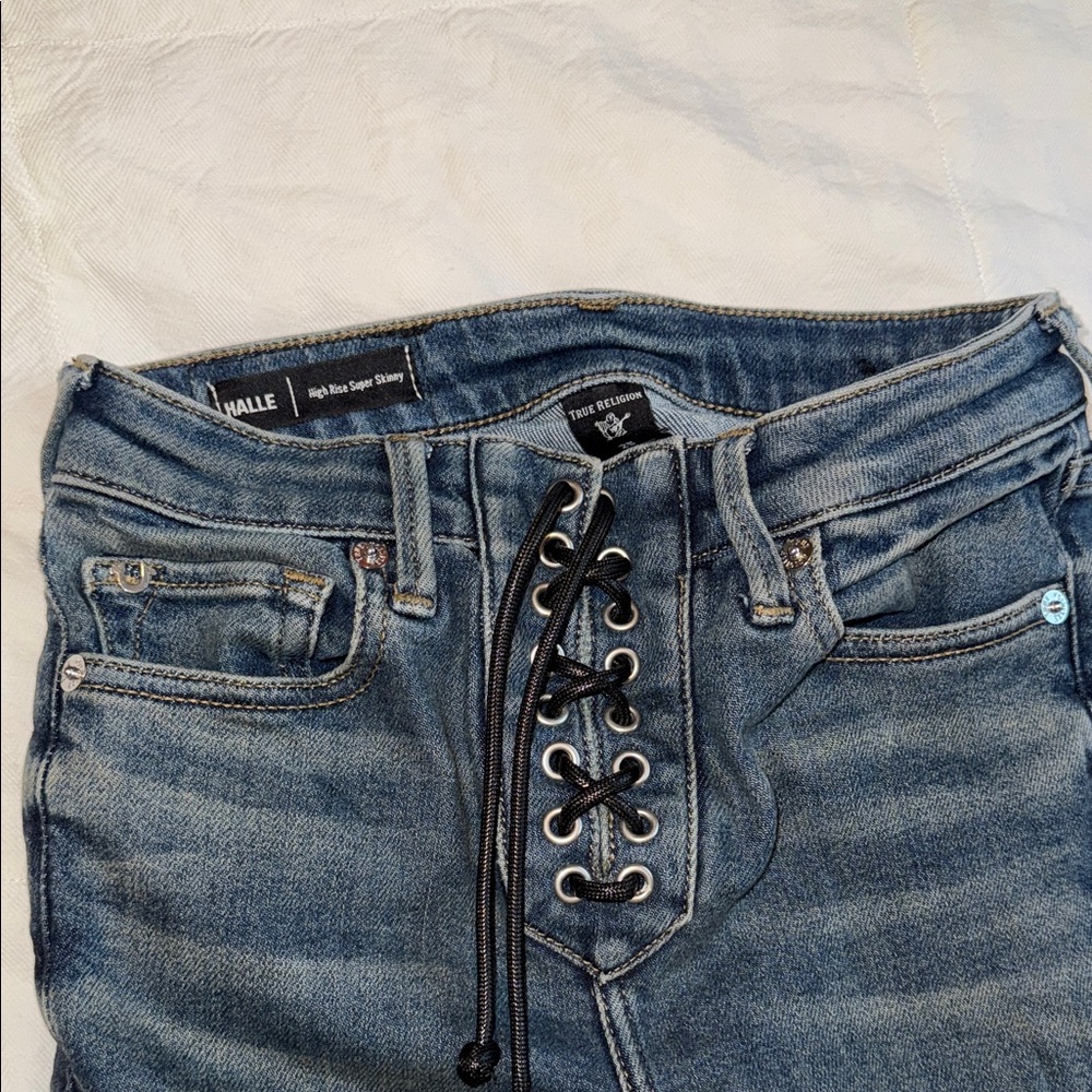True Religion Dark Blue High Rise Jeans